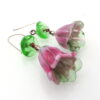 lampwork flower glass earrings as gifts